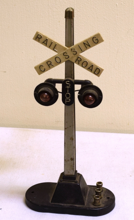 Other Collectibles 1940 LIONEL #154 LIGHTED CROSSING SIGN VG. FULLY OPERATIONAL POPULAR ACCCESORY