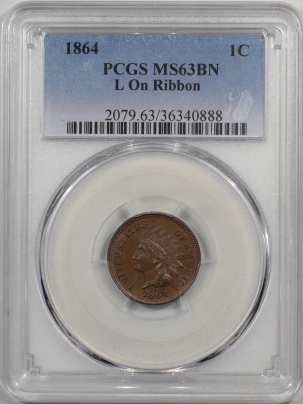 1864-1C-L-ON-RIBBON-PCGS-MS63BN-888-1