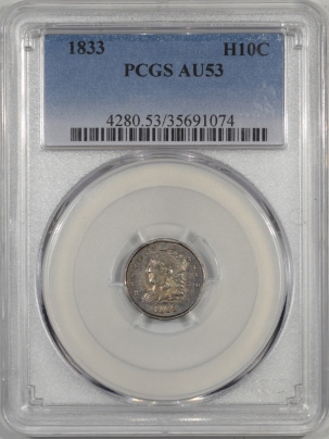 1833-H10C-PCGS-AU53-074-1