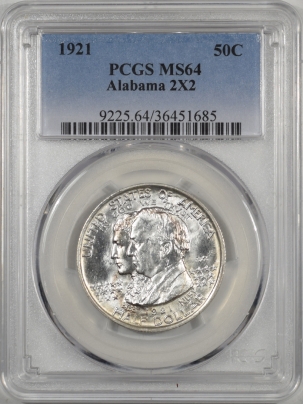 1921-ALABAMA-50C-2X2-PCGS-MS64-685-1