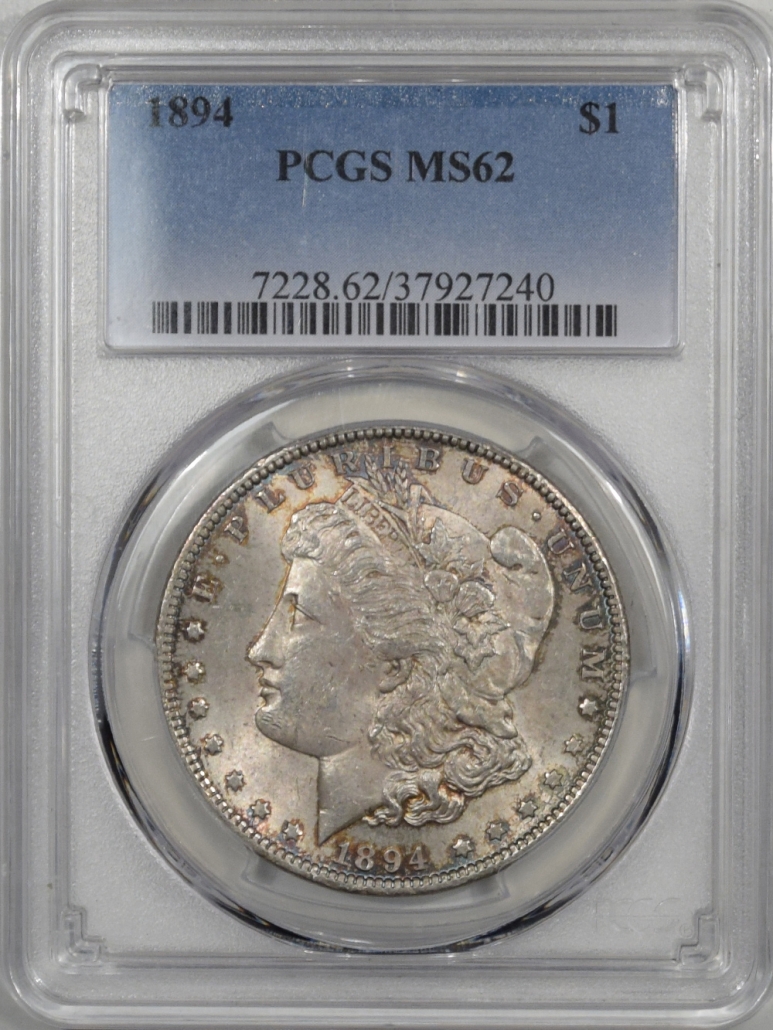 Мс 62. Монета в слабе ms63 pl. Монета в слабе ms61 pl. 1896-Cc Morgan Silver Dollar ms65 NGC. PCGS 1 пенни pr65rb.