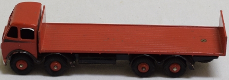 Dinky DINKY #503 FODEN FLAT TRUCK W/ TAILBOARD, RED & BLACK FLASH, EXC W/ VG BOX, RARE