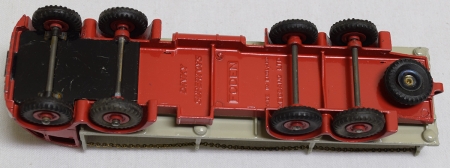 Vintage Diecast Toys DINKY #905 FODEN FLAT TRUCK WITH CHAINS, RED W/ FAWN BED, EXC MODEL W/ EXC BOX!