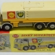 Dinky DINKY #512 GUY FLAT TRUCK, 1st CAB, RARE YELLOW W/ BLACK WINGS, RED HUBS-EXC/BOX
