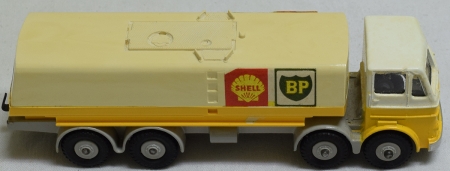 Vintage Diecast Toys DINKY #944 SHELL BP FUEL TANKER, GREY CHASSIS & HUBS, EXC MODEL, EXC CORRECT BOX