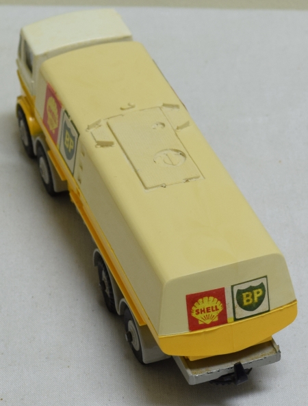 Vintage Diecast Toys DINKY #944 SHELL BP FUEL TANKER, GREY CHASSIS & HUBS, EXC MODEL, EXC CORRECT BOX