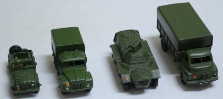 Dinky DINKY #699 MILITARY VEHICLES GIFT SET, EXC MODELS (4) IN HIGH-QUALITY REPRO BOX!