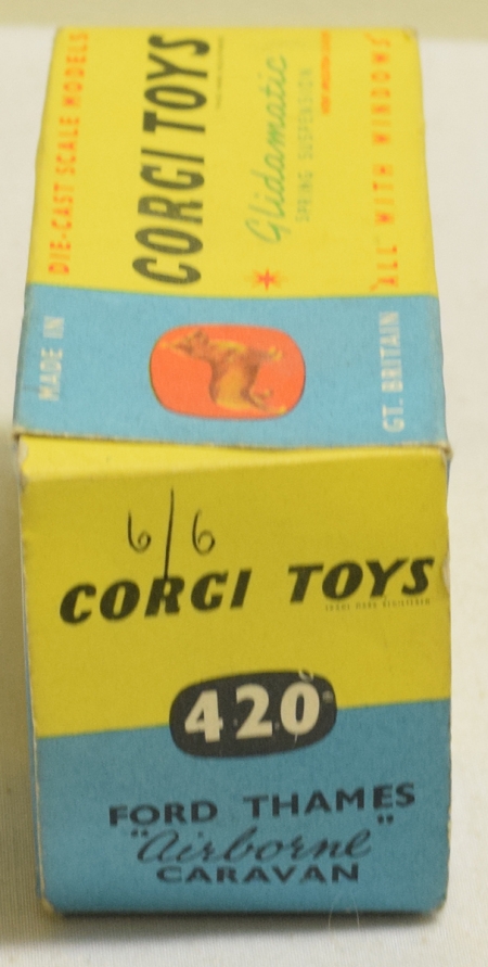Corgi CORGI 420 FORD THAMES “AIRBORNE” CARAVAN, NEAR MINT MODEL W/ VG BOX