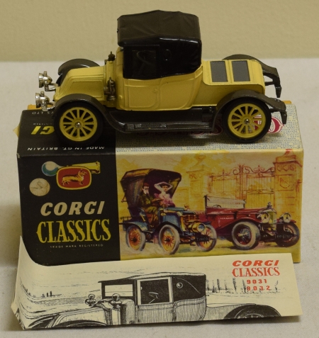 Corgi CORGI 9032 1910 RENAULT PRIMROSE, NEAR-MINT MODEL W/ NEAR-MINT MODEL!