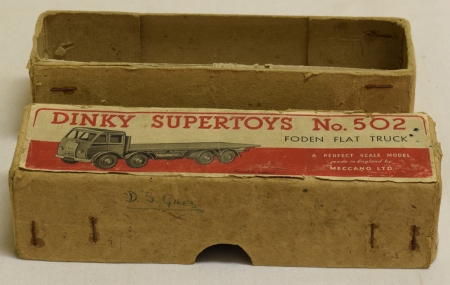 Dinky DINKY 502 FODEN FLAT TRUCK, VG/EXCELLENT MODEL W/ VG BOX!