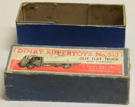 Dinky DINKY 513 GUY FLAT TRUCK WITH TAILBOARD, NEAR-MINT MODEL W/ GOOD BOX!