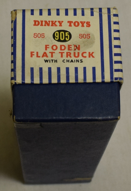 Dinky DINKY 905 FODEN FLAT TRUCK W/ CHAINS, EXCELLENT MODEL W/ VG BOX!