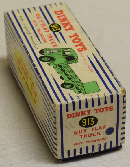 Dinky DINKY 913 GUY FLAT TRUCK WITH TAILBOARD, NEAR-MINT MODEL W/ VG BOX!