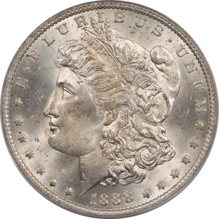 New Certified Coins 1888-O MORGAN DOLLAR – PCGS MS-65, OGH! PREMIUM QUALITY!