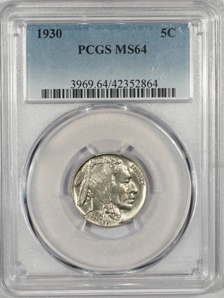 New Certified Coins 1930 BUFFALO NICKEL – PCGS MS-64 PREMIUM QUALITY!