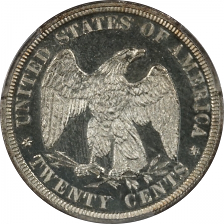 New Certified Coins 1877 PROOF TWENTY CENT PIECE – PCGS PR-63 CAM FRESH & FLASHY! MINTAGE 510