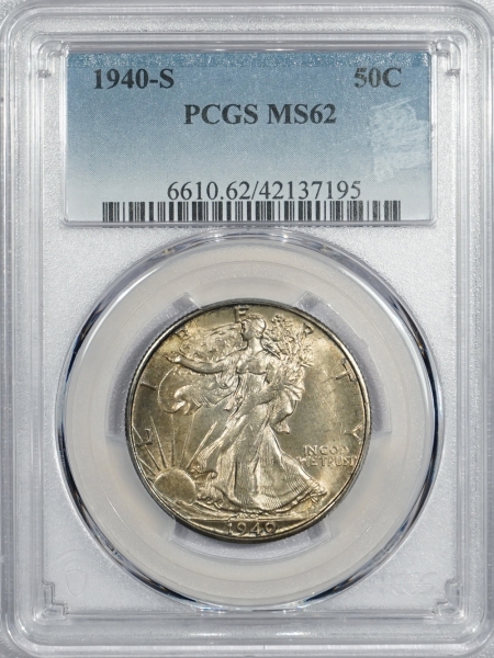 New Certified Coins 1940-S WALKING LIBERTY HALF DOLLAR – PCGS MS-62
