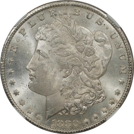 New Certified Coins 1880-CC MORGAN DOLLAR – VAM-6, 8/7 LOW 7 – NGC MS-64+ BLAST WHITE & NICE!!