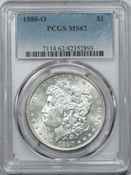 New Certified Coins 1880-O MORGAN DOLLAR – PCGS MS-62
