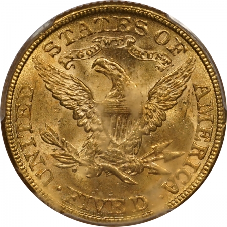 New Certified Coins 1881 $5 LIBERTY HEAD GOLD – PCGS MS-63 FLASHY & PREMIUM QUALITY!
