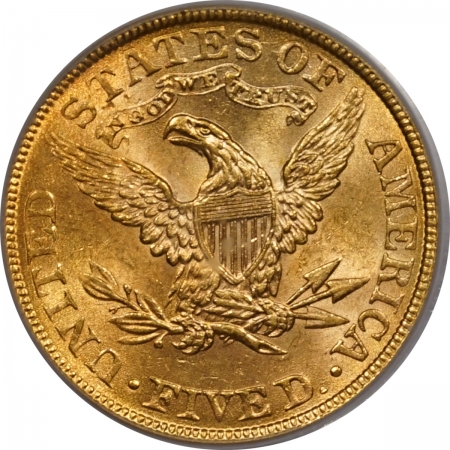 New Certified Coins 1900 $5 LIBERTY HEAD GOLD – PCGS MS-62+ PREMIUM QUALITY!
