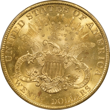 New Certified Coins 1898-S $20 LIBERTY HEAD DOUBLE EAGLE GOLD – PCGS MS-62