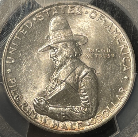 New Certified Coins 1920 PILGRIM COMMEMORATIVE HALF DOLLAR – PCGS MS-62 FLASHY & LOOKS GEM!