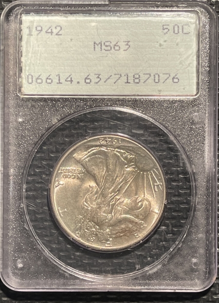 New Certified Coins 1942 WALKING LIBERTY HALF DOLLAR – PCGS MS-63 PREMIUM QUALITY! RATTLER!