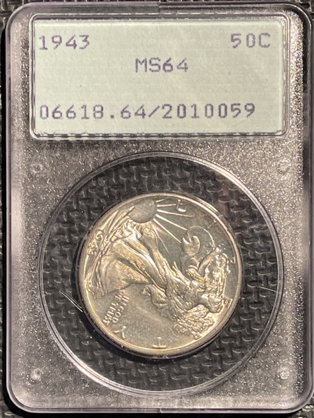 New Certified Coins 1943 WALKING LIBERTY HALF DOLLAR – PCGS MS-64 PREMIUM QUALITY! RATTLER!