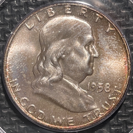 New Certified Coins 1958-D FRANKLIN HALF DOLLAR – PCGS MS-64 RATTLER!