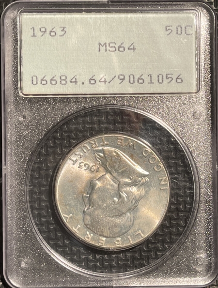 New Certified Coins 1963 FRANKLIN HALF DOLLAR – PCGS MS-64 RATTLER!