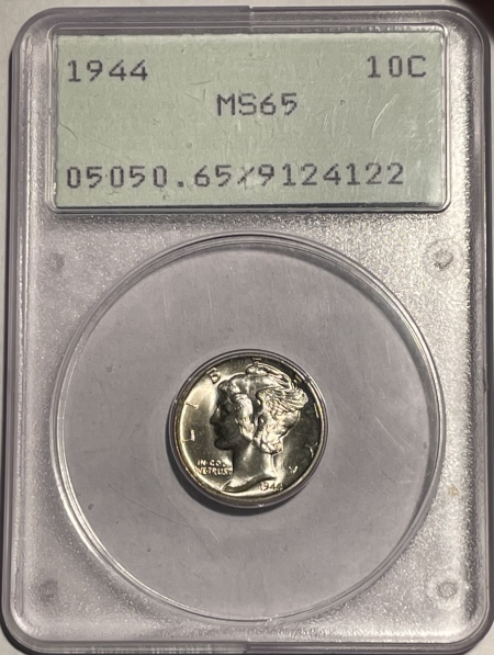 New Certified Coins 1944 MERCURY DIME – PCGS MS-65 PREMIUM QUALITY++! RATTLER!