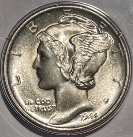 New Certified Coins 1944-D MERCURY DIME – PCGS MS-65 FB PREMIUM QUALITY++ CAC APPROVED! RATTLER!
