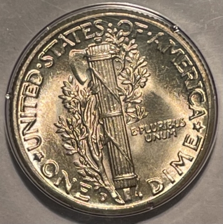 New Certified Coins 1944-D MERCURY DIME – PCGS MS-66 FB LOOKS 67 FB! PREMIUM QUALITY++ RATTLER!