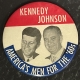 Post-1920 1960 4″ AMERICA NEEDS KENNEDY-JOHNSON JUGATE CAMPAIGN BUTTON, DESIRABLE & MINT!