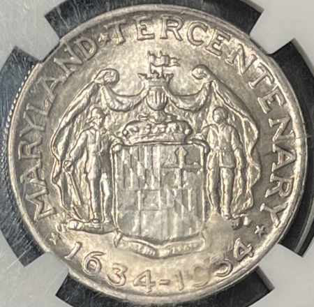 New Certified Coins 1934 MARYLAND COMMEMORATIVE HALF DOLLAR – NGC MS-66 FRESH & PREMIUM QUALITY!