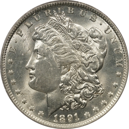 New Certified Coins 1891-O MORGAN DOLLAR – PCGS MS-62 PREMIUM QUALITY!