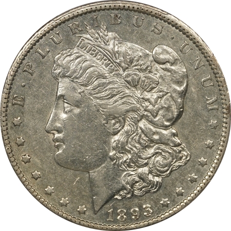 New Certified Coins 1893-CC MORGAN DOLLAR – PCGS AU-50, LAST YEAR CARSON CITY