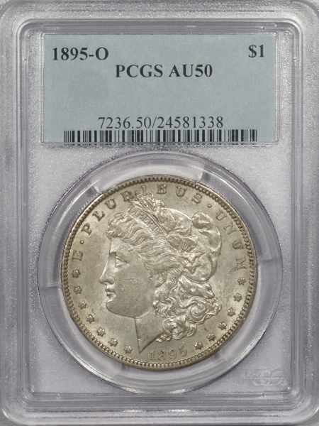 New Certified Coins 1895-O MORGAN DOLLAR – PCGS AU-50 PREMIUM QUALITY!