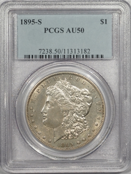 New Certified Coins 1895-S MORGAN DOLLAR – PCGS AU-50