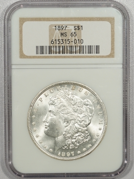 New Certified Coins 1897 MORGAN DOLLAR – NGC MS-65 PREMIUM QUALITY!