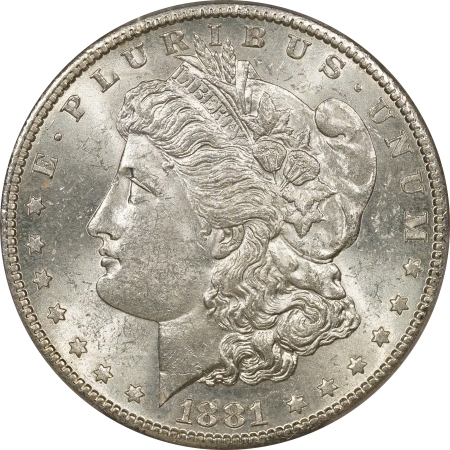 New Certified Coins 1881-S MORGAN DOLLAR – PCGS MS-62