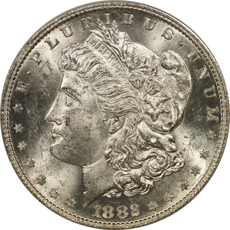 New Certified Coins 1882-S MORGAN DOLLAR – NGC BRILLIANT UNCIRCULATED MS-64 QUALITY PREMIUM QUALITY!