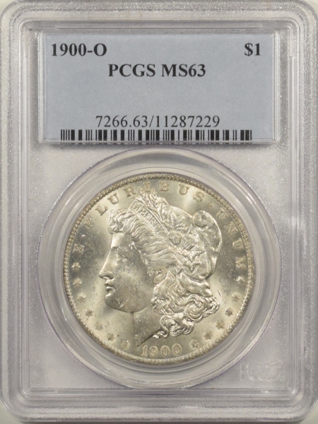 New Certified Coins 1900-O MORGAN DOLLAR – PCGS MS-63