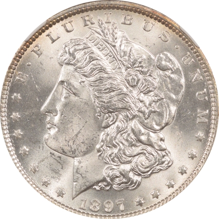 New Certified Coins 1897 MORGAN DOLLAR – NGC MS-63 PREMIUM QUALITY!