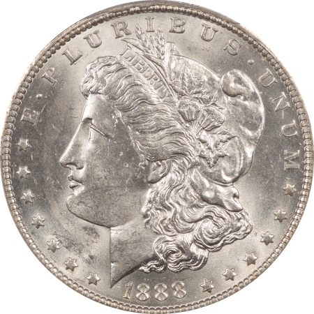 New Certified Coins 1888-O MORGAN DOLLAR – PCGS MS-63 PREMIUM QUALITY! LOOKS GEM!