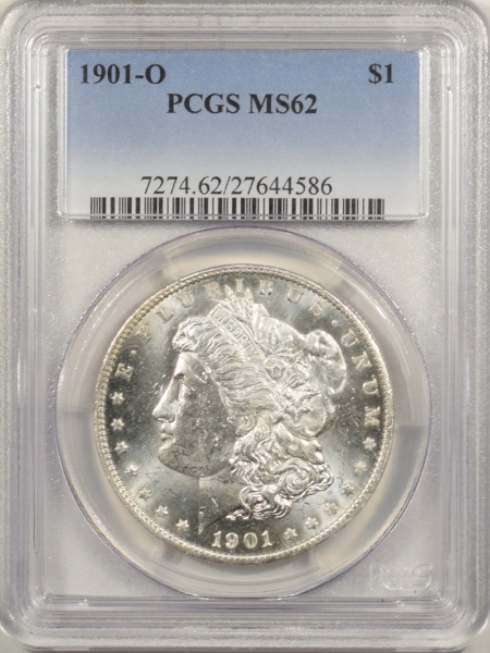 New Certified Coins 1901-O MORGAN DOLLAR – PCGS MS-62