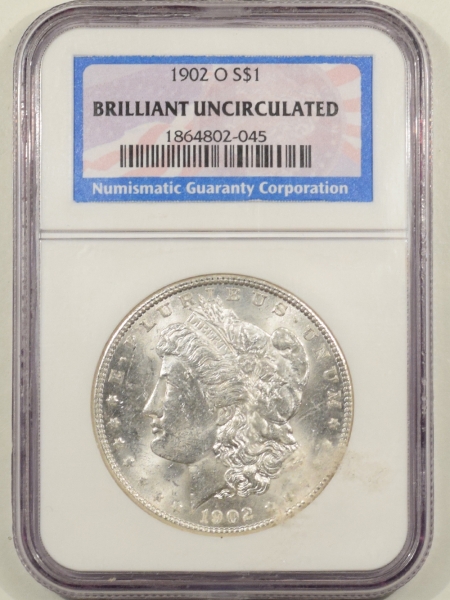 New Certified Coins 1902-O MORGAN DOLLAR – NGC BRILLIANT UNCIRCULATED