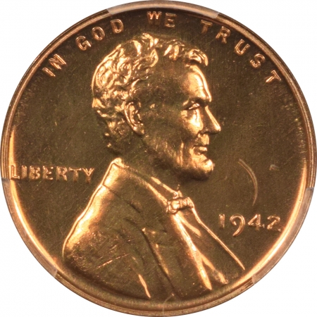 New Certified Coins 1942 PROOF LINCOLN CENT – PCGS PR-64 RD PREMIUM QUALITY!