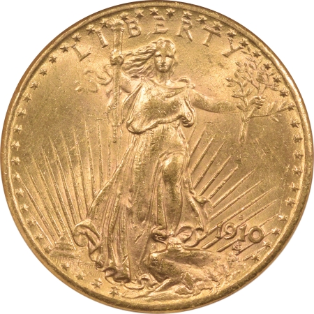 New Certified Coins 1910-S $20 ST GAUDENS GOLD – NGC MS-61